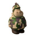 Army Bert Keyring Squeezies Stress Reliever